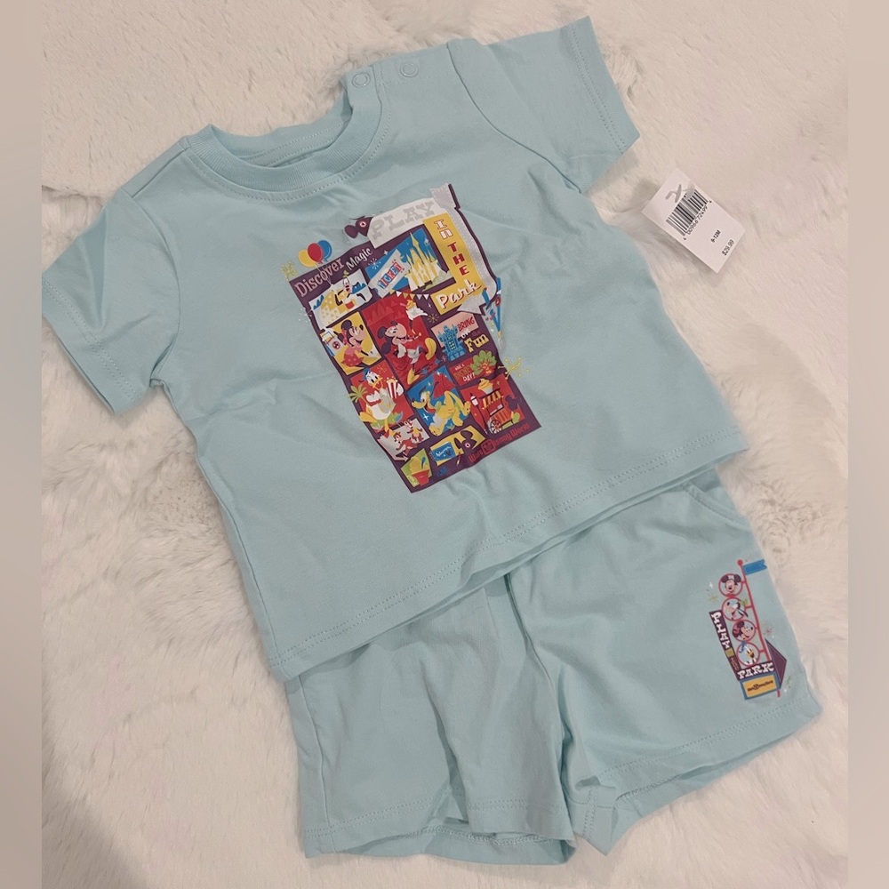 Disney. Tee and short set. 9-12 month